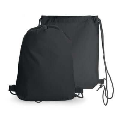 Black Cotton Drawstring Bag by Corporate Gift Store Singapore