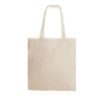 12oz Beige Canvas Tote Bag | gifts shop
