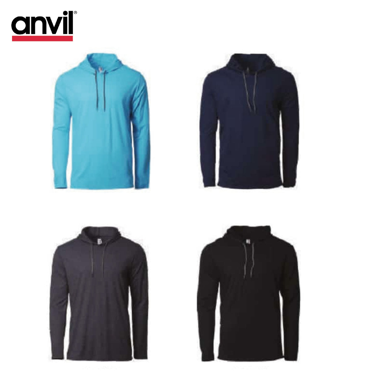 Anvil 987 Hooded Long Sleeve T-Shirt by Corporate Gift Store Singapore