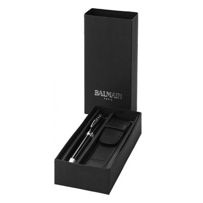 Balmain Lacquered Pen with Gift Pouch Set | gifts shop