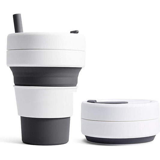 Eco-friendly Collapsible Cup with Straw by Corporate Gift Store Singapore