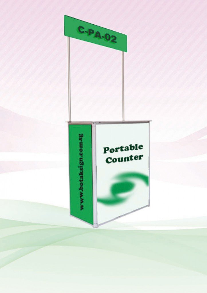 Aluminium Event Counter by Corporate Gift Store Singapore