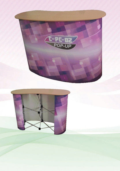 Pop Up Curve Event Counter by Corporate Gift Store Singapore