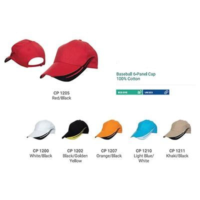 Stripes 6 Panel Baseball Cap by Corporate Gift Store Singapore