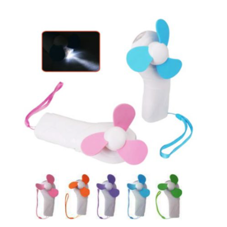 Portable Fan with LED Light and Strap by Corporate Gift Store Singapore