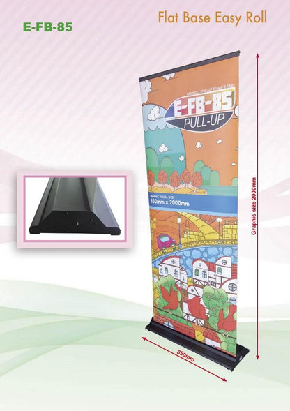 Flat Base Roll Up Banner by Corporate Gift Store Singapore