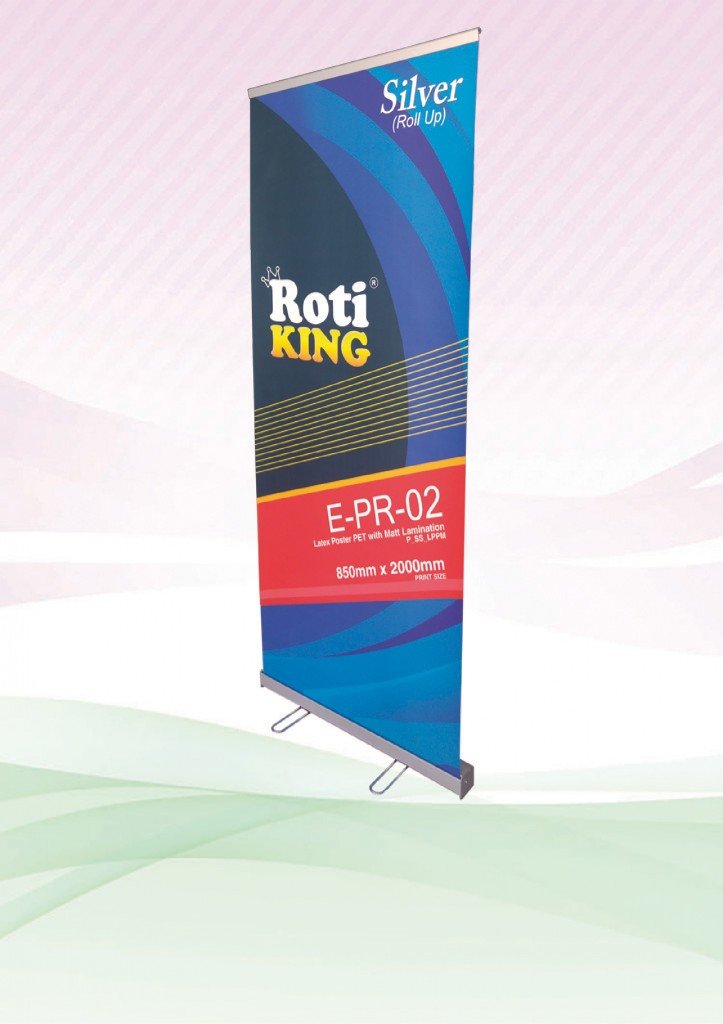 Roll Up Banner (Silver Stand) by Corporate Gift Store Singapore