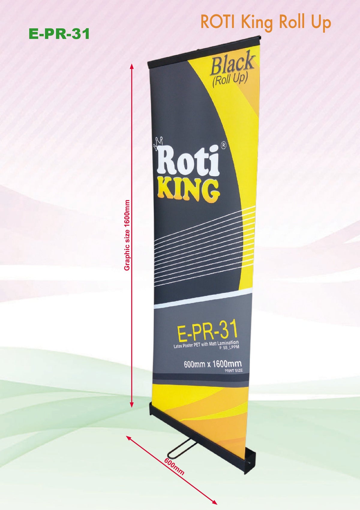 Roll Up Banner (Black Stand) by Corporate Gift Store Singapore