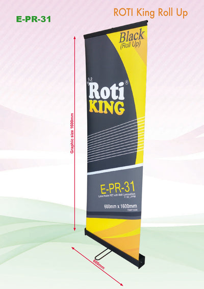 Roll Up Banner (Black Stand) by Corporate Gift Store Singapore