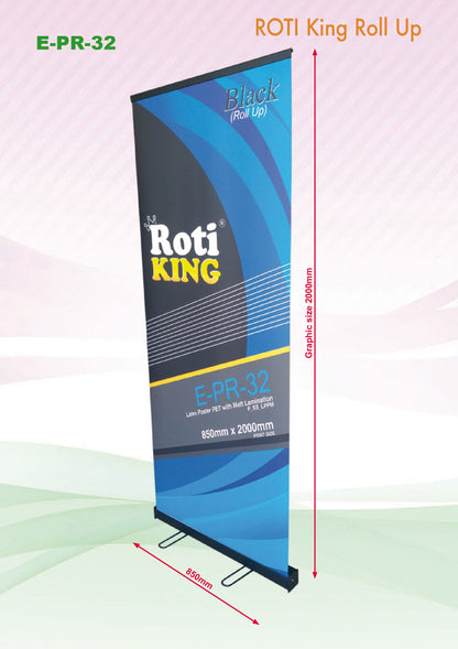 Roll Up Banner (Black Stand) by Corporate Gift Store Singapore