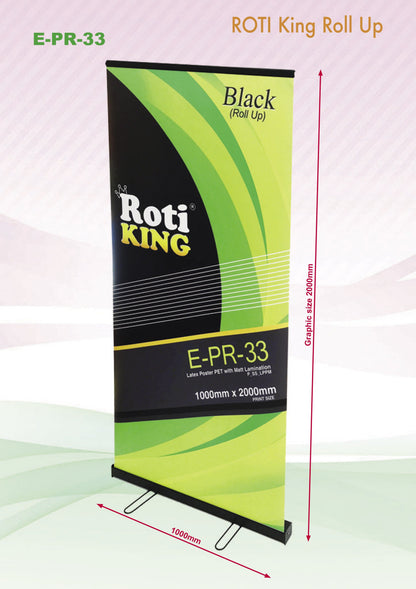 Roll Up Banner (Black Stand) by Corporate Gift Store Singapore