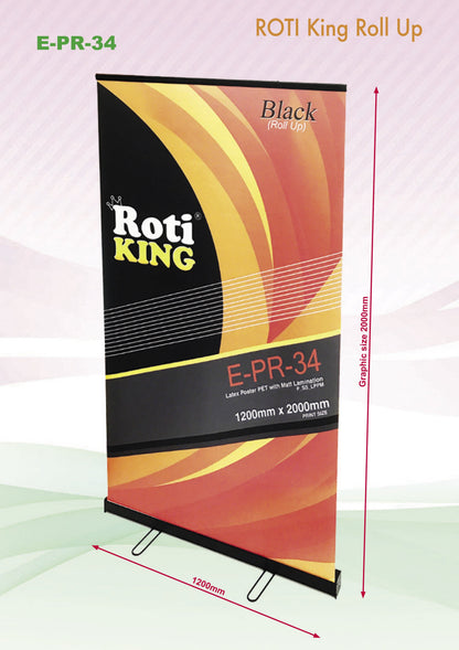Roll Up Banner (Black Stand) by Corporate Gift Store Singapore