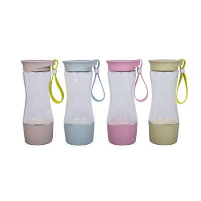 Eco Friendly Wheat Straw Clear Glass Bottle by Corporate Gift Store Singapore