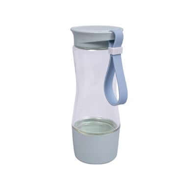 Eco Friendly Wheat Straw Clear Glass Bottle by Corporate Gift Store Singapore