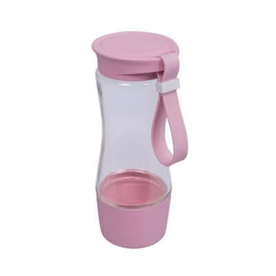 Eco Friendly Wheat Straw Clear Glass Bottle by Corporate Gift Store Singapore