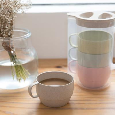 Eco Friendly Wheat Straw Jug with Coffee | gifts shop