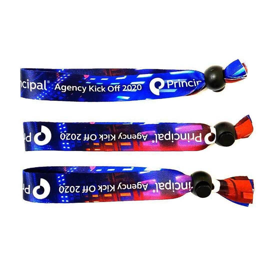 Fabric Wristband with Adjustable Lock for corporate event gifts in Singapore, perfect for concerts and festivals.