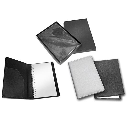 PU Notebook with Black Box by Corporate Gift Store Singapore