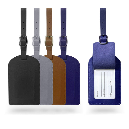 PU Leather Luggage Tag by Corporate Gift Store Singapore