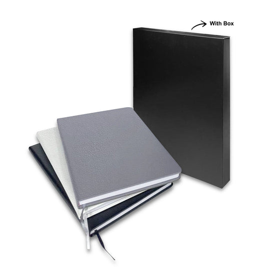 A5 PU Notebook with black box packaging by Corporate Gift Store Singapore