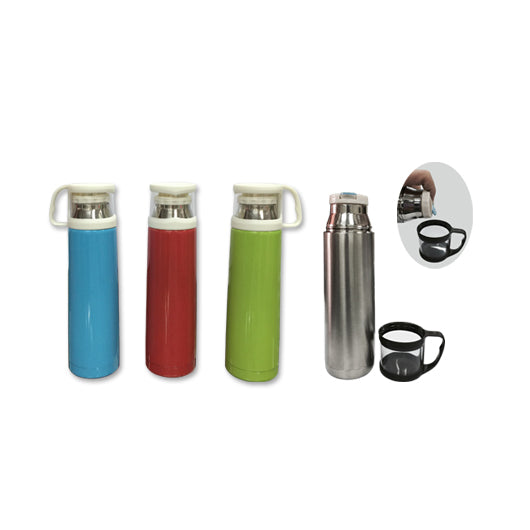 500ml Stainless Steel Vacuum Flask with Cup Lid by Corporate Gift Store Singapore