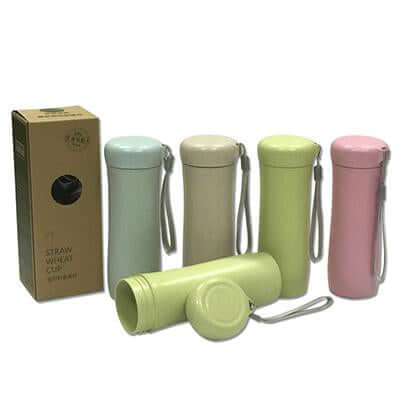 Eco Friendly Wheat Straw Tumbler with Sling by Corporate Gift Store Singapore