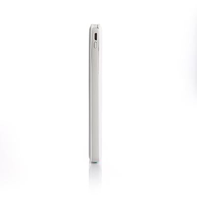 Narrow side-profile view of the light-coloured wireless-charging power bank