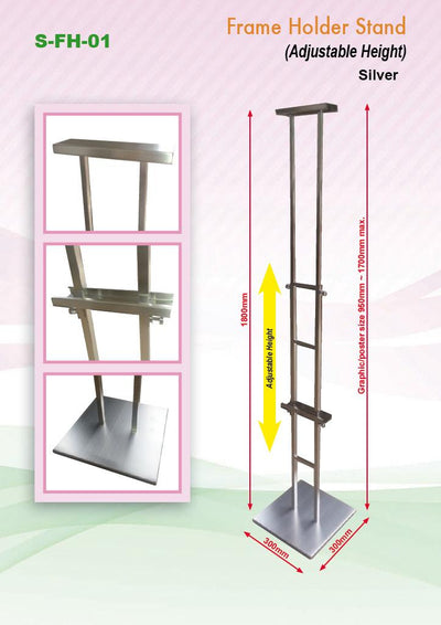 Adjustable Poster Stainless Steel Frame Stand | gifts shop