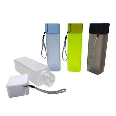 Frosted Bottle with Square Cap by Corporate Gift Store Singapore