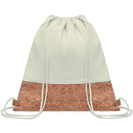 Eco-Friendly Cotton and Cork Drawstring Bag by Corporate Gift Store Singapore