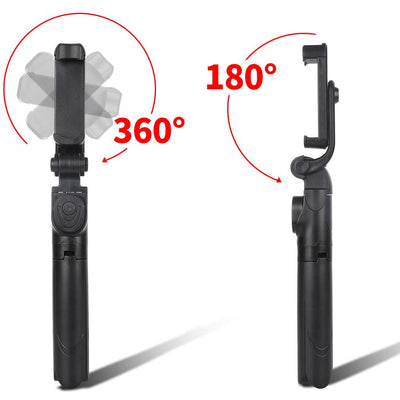 Wireless Remote Controlled Selfie Stick With Foldable Tripod Stand | gifts shop