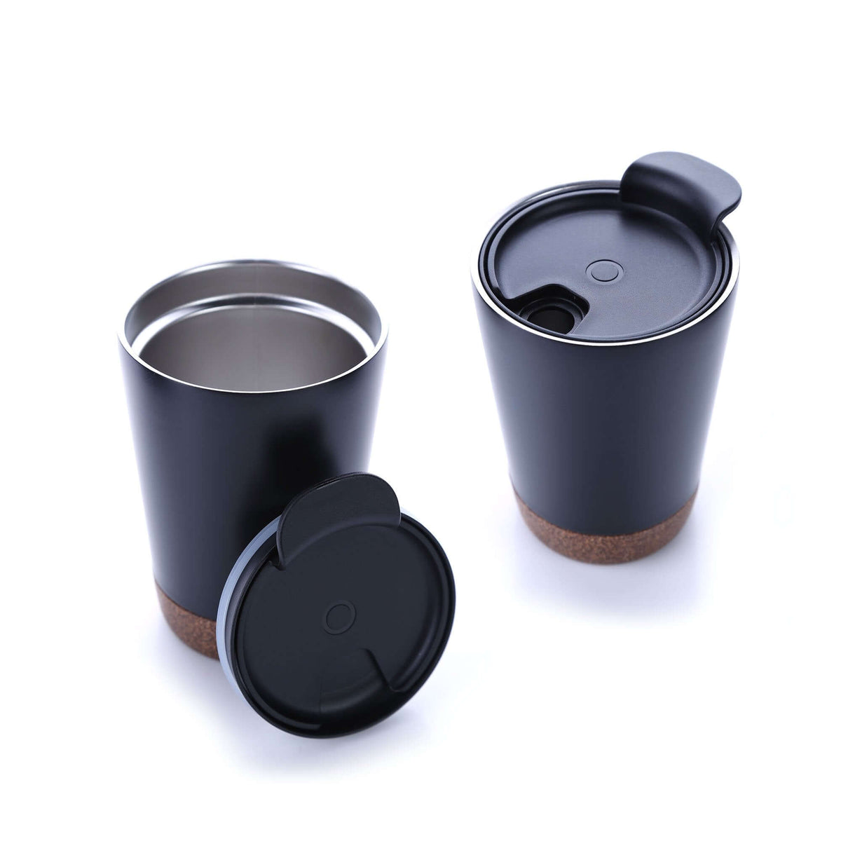Vacuum Stainless Steel Mug With Cork Base by Corporate Gift Store Singapore