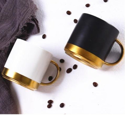 Ceramic Mug with Golden Design by Corporate Gift Store Singapore