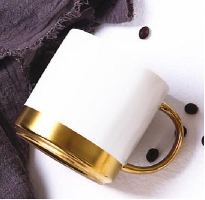 Ceramic Mug with Golden Design by Corporate Gift Store Singapore
