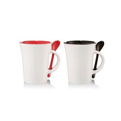 10oz Ceramic Mug with Spoon by Corporate Gift Store Singapore