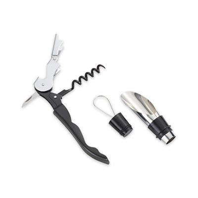 Belgio 2 Pieces Wine Opener and Pourer Set | gifts shop
