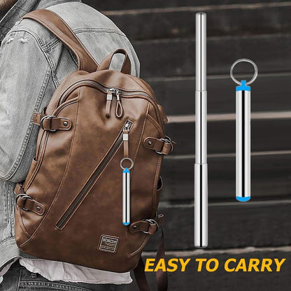 Portable Stainless Steel Eco Friendly Telescopic Traveling Drinking Straw by Corporate Gift Store Singapore
