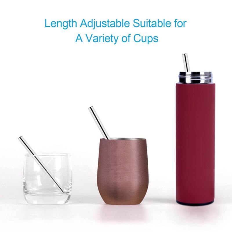 Portable Stainless Steel Eco Friendly Telescopic Traveling Drinking Straw by Corporate Gift Store Singapore