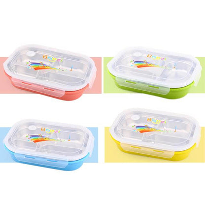 Stainless Steel Bento Lunch Box with Plastic Lid by Corporate Gift Store Singapore