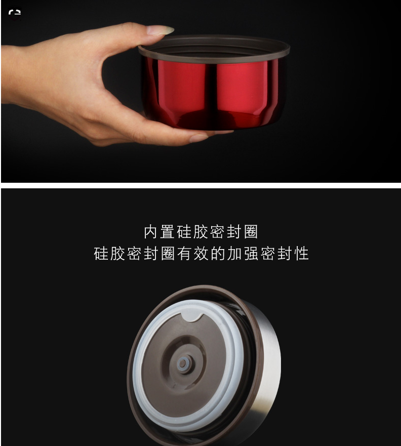 800ml Double Wall Stainless Steel Thermal Food Flask by Corporate Gift Store Singapore