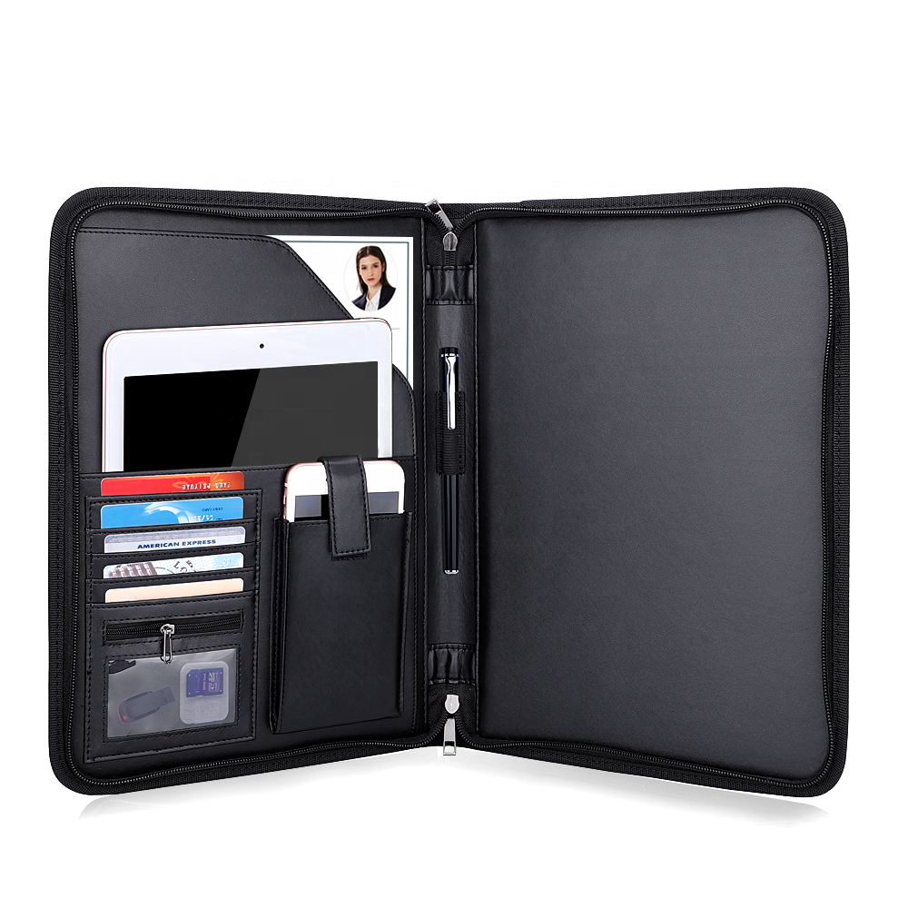 A4 Zipper Portfolio with Tablet Pocket by Corporate Gift Store Singapore