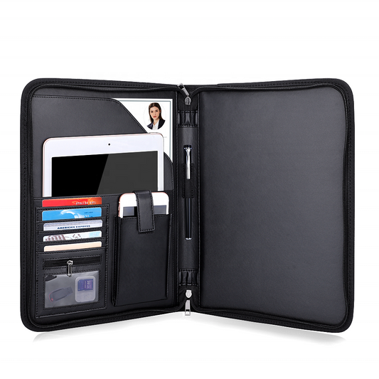 A4 Zipper Portfolio with Tablet Pocket by Corporate Gift Store Singapore