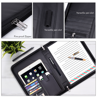 A4 Zipper Portfolio with Tablet Pocket by Corporate Gift Store Singapore