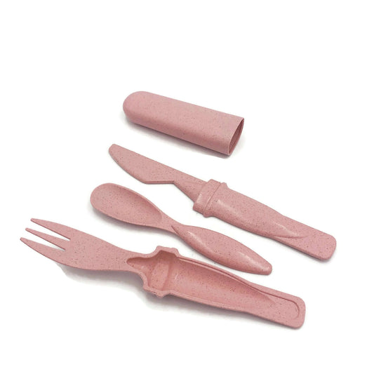 Eco-Friendly 3 Pieces Wheat Straw Cutlery Set by Corporate Gift Store Singapore