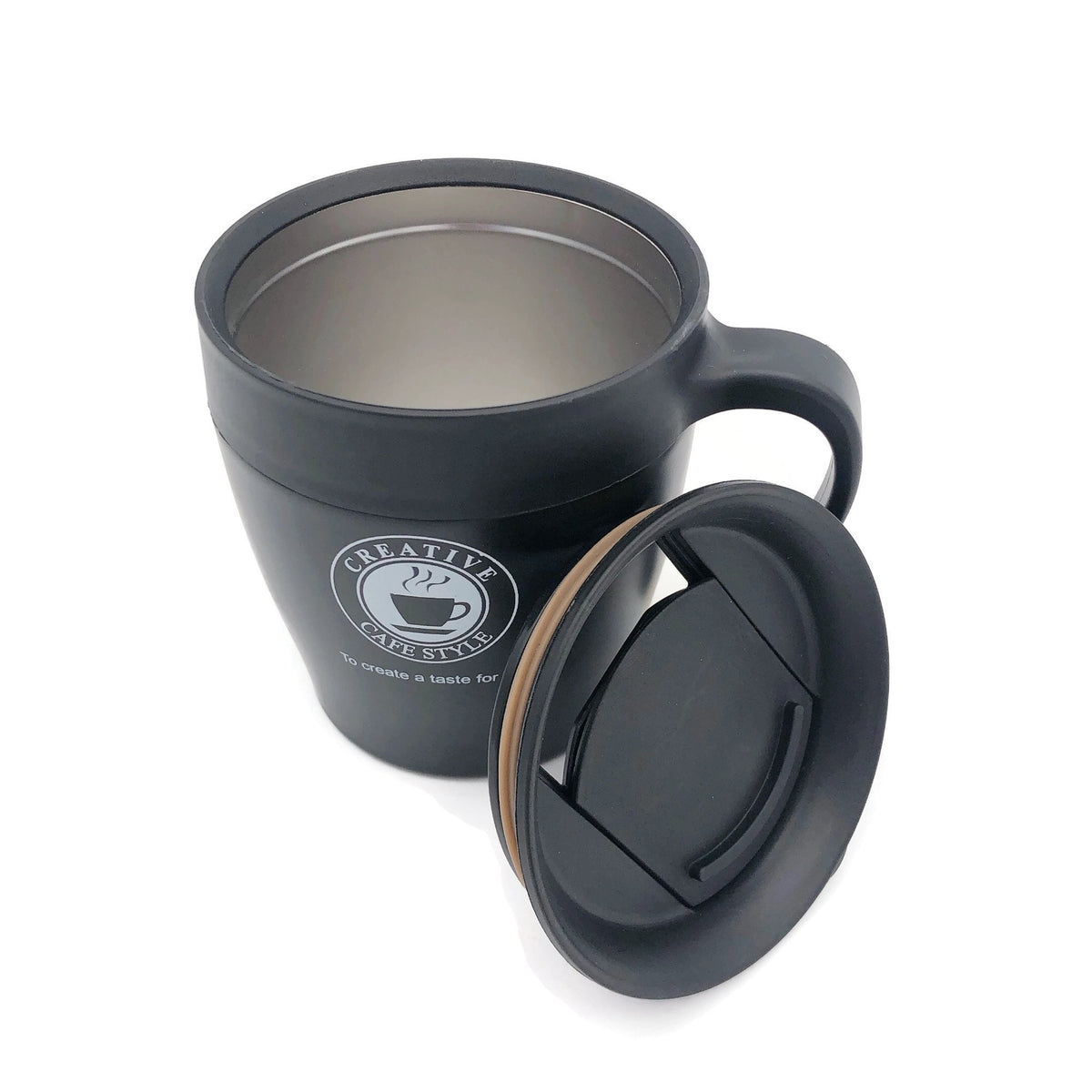 Stainless Steel Coffee Mug with Handle by Corporate Gift Store Singapore