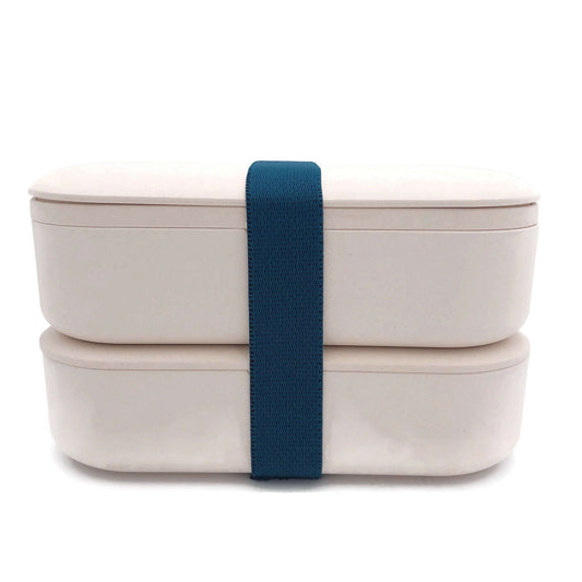 Eco-Friendly Bamboo 2-Tier Lunch Box with Cutlery Set by Corporate Gift Store Singapore