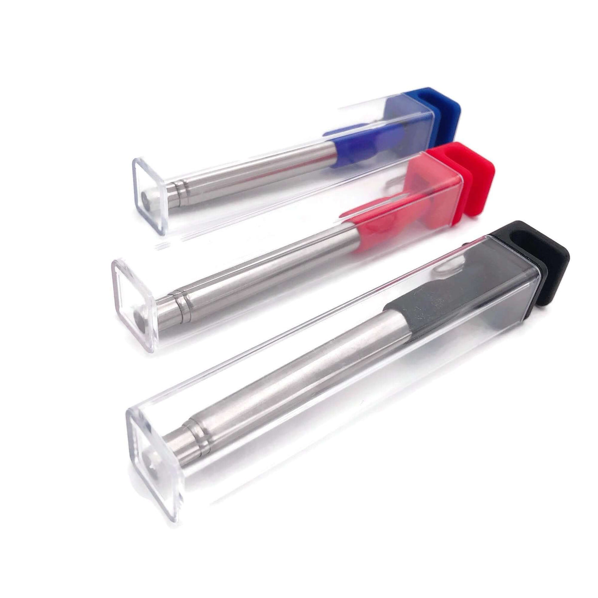 Telescopic Reusable Metal Straw with Silicone Tips by Corporate Gift Store Singapore