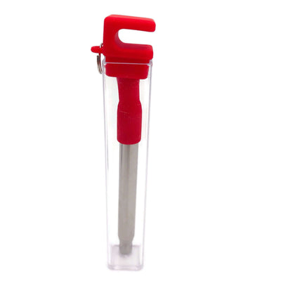 Telescopic Reusable Metal Straw with Silicone Tips by Corporate Gift Store Singapore