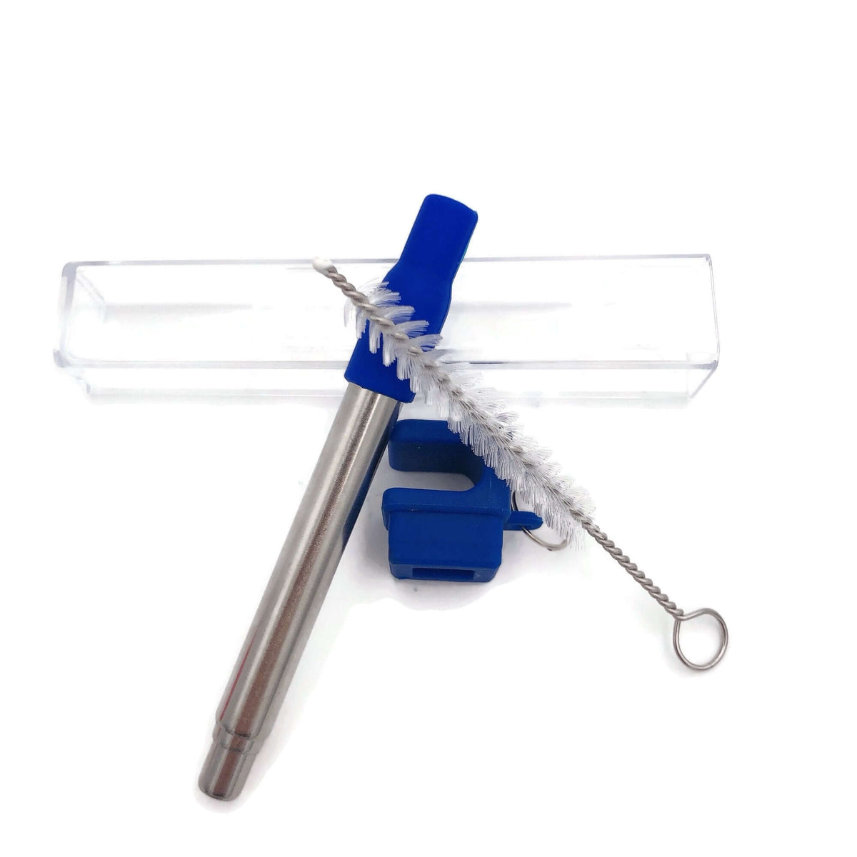 Telescopic Reusable Metal Straw with Silicone Tips by Corporate Gift Store Singapore