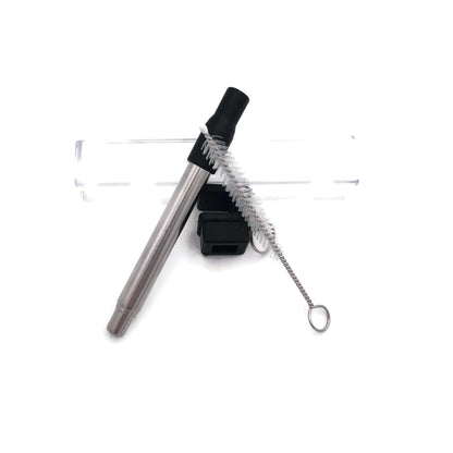 Telescopic Reusable Metal Straw with Silicone Tips by Corporate Gift Store Singapore